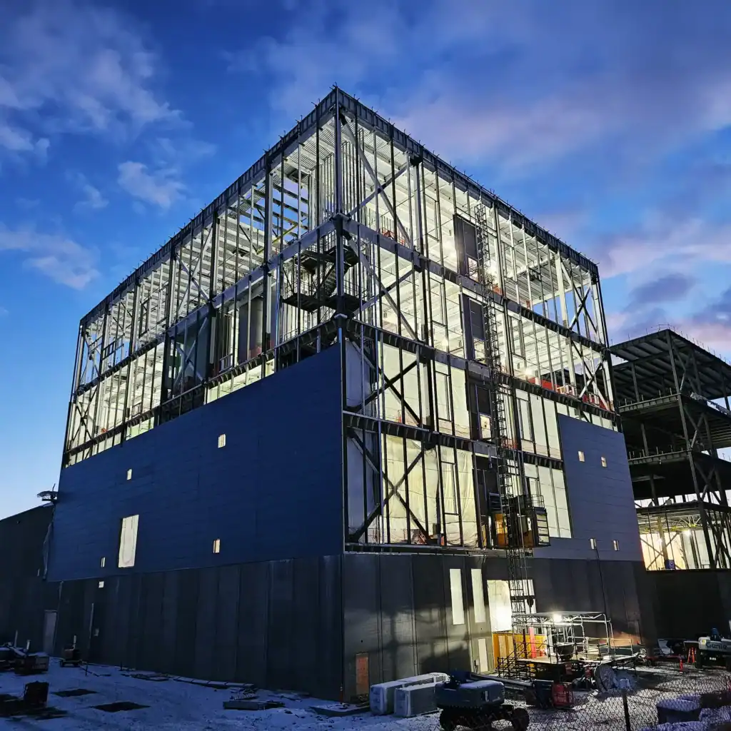 Dusk view of BAM-2 factory